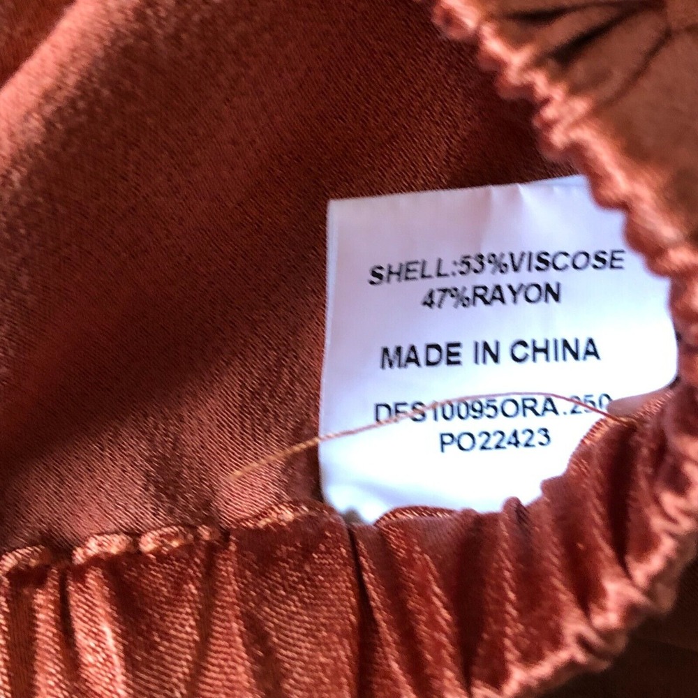 DISSH Simone Orange Satin Bias Cut Pants- Orange, AU 10 US 6 - Picture 10 of 13